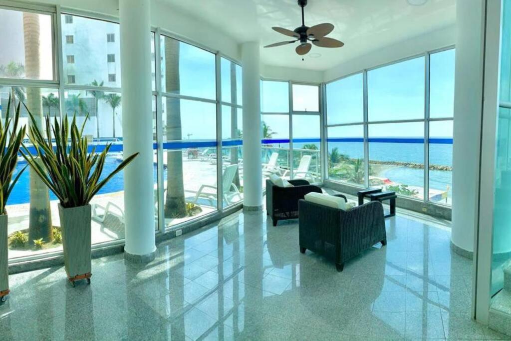 Hermoso Apartamento Vista Al Mar. Edf Palmetto 1 . Cartagena Dış mekan fotoğraf